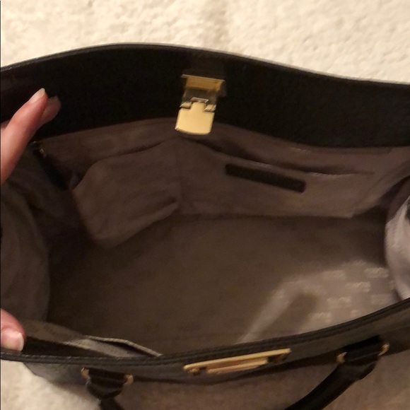 Michael Kors Astrid Croc Embossed Satchel & Wallet - Picture 6 of 8